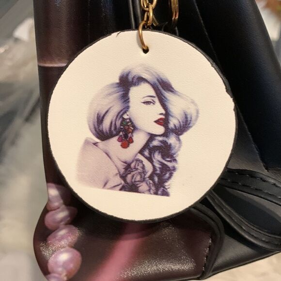 NWOT BLACK handbag with shoulder strap included. Purchased NEW but never carried - Picture 9 of 14